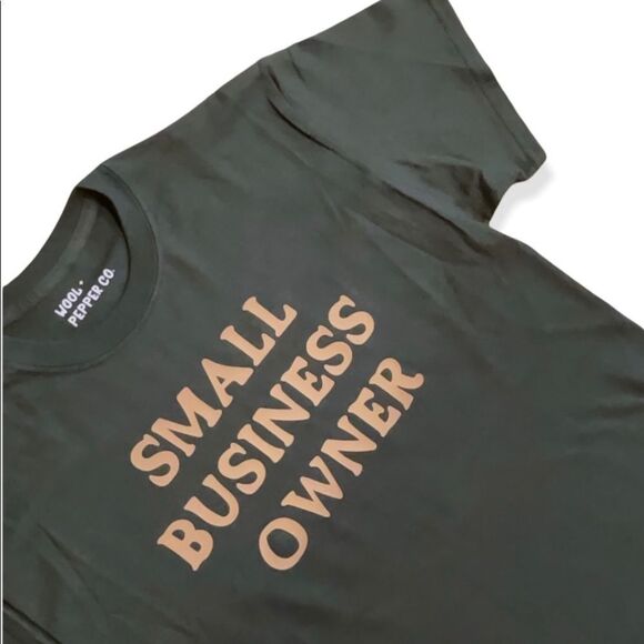 NWT Wool + Pepper Co. Small Business Owner T-Shirt - Picture 3 of 3